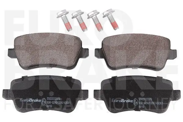 Bremsbelagsatz, Scheibenbremse Hinterachse EUROBRAKE 5502222379