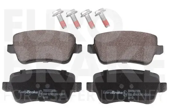 Bremsbelagsatz, Scheibenbremse Hinterachse EUROBRAKE 5502222379 Bild Bremsbelagsatz, Scheibenbremse Hinterachse EUROBRAKE 5502222379