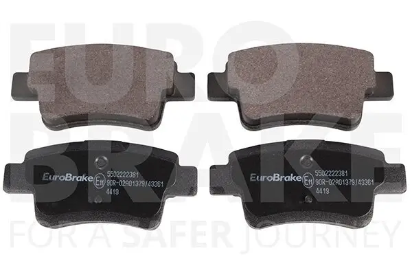 Bremsbelagsatz, Scheibenbremse Hinterachse EUROBRAKE 5502222381
