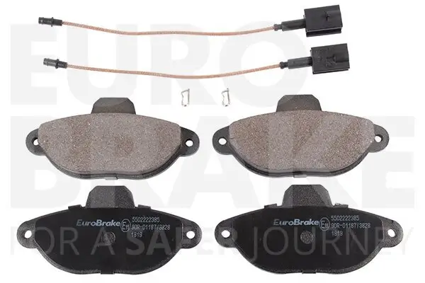 Bremsbelagsatz, Scheibenbremse Vorderachse EUROBRAKE 5502222385