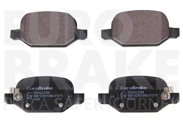 Bremsbelagsatz, Scheibenbremse Hinterachse EUROBRAKE 5502222398