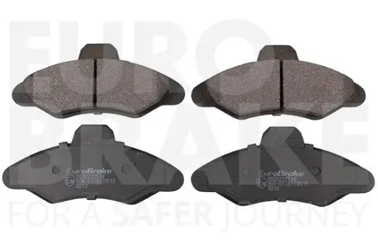 Bremsbelagsatz, Scheibenbremse Vorderachse EUROBRAKE 5502222518 Bild Bremsbelagsatz, Scheibenbremse Vorderachse EUROBRAKE 5502222518
