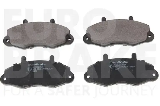 Bremsbelagsatz, Scheibenbremse EUROBRAKE 5502222521 Bild Bremsbelagsatz, Scheibenbremse EUROBRAKE 5502222521