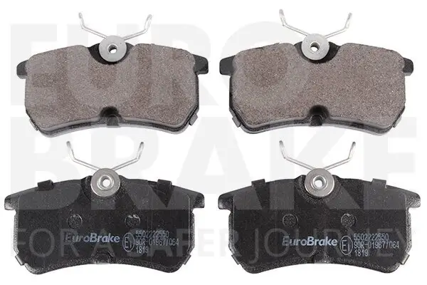 Bremsbelagsatz, Scheibenbremse Hinterachse EUROBRAKE 5502222550