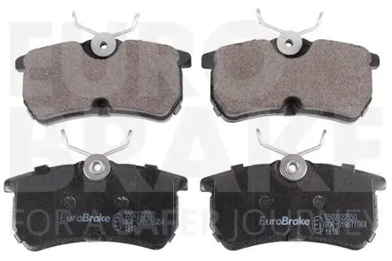 Bremsbelagsatz, Scheibenbremse Hinterachse EUROBRAKE 5502222550 Bild Bremsbelagsatz, Scheibenbremse Hinterachse EUROBRAKE 5502222550