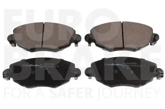 Bremsbelagsatz, Scheibenbremse Vorderachse EUROBRAKE 5502222553 Bild Bremsbelagsatz, Scheibenbremse Vorderachse EUROBRAKE 5502222553
