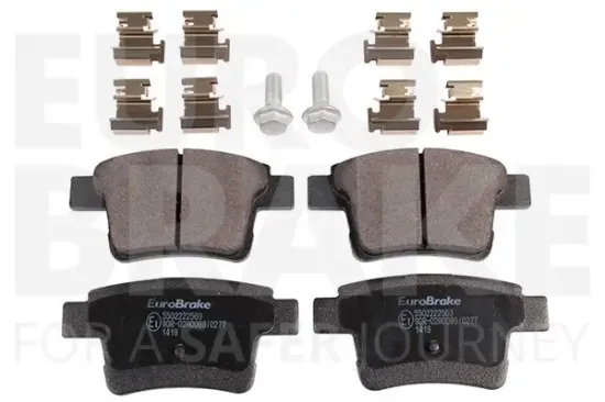 Bremsbelagsatz, Scheibenbremse Hinterachse EUROBRAKE 5502222563 Bild Bremsbelagsatz, Scheibenbremse Hinterachse EUROBRAKE 5502222563