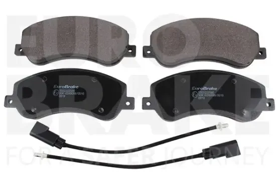 Bremsbelagsatz, Scheibenbremse Vorderachse EUROBRAKE 5502222566 Bild Bremsbelagsatz, Scheibenbremse Vorderachse EUROBRAKE 5502222566