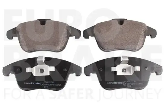 Bremsbelagsatz, Scheibenbremse Vorderachse EUROBRAKE 5502222568 Bild Bremsbelagsatz, Scheibenbremse Vorderachse EUROBRAKE 5502222568