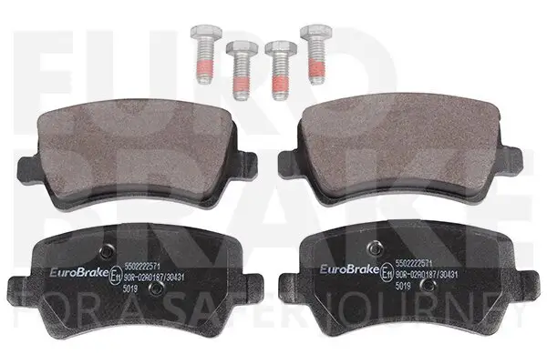 Bremsbelagsatz, Scheibenbremse EUROBRAKE 5502222571