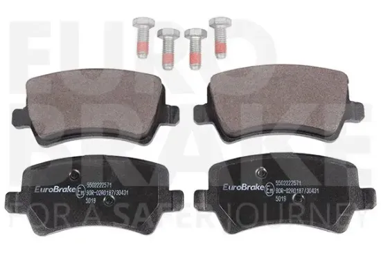 Bremsbelagsatz, Scheibenbremse EUROBRAKE 5502222571 Bild Bremsbelagsatz, Scheibenbremse EUROBRAKE 5502222571