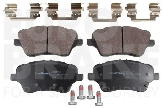 Bremsbelagsatz, Scheibenbremse Vorderachse EUROBRAKE 5502222579 Bild Bremsbelagsatz, Scheibenbremse Vorderachse EUROBRAKE 5502222579