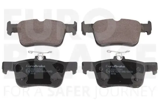Bremsbelagsatz, Scheibenbremse Hinterachse EUROBRAKE 5502222591 Bild Bremsbelagsatz, Scheibenbremse Hinterachse EUROBRAKE 5502222591