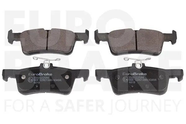 Bremsbelagsatz, Scheibenbremse Hinterachse EUROBRAKE 5502222594