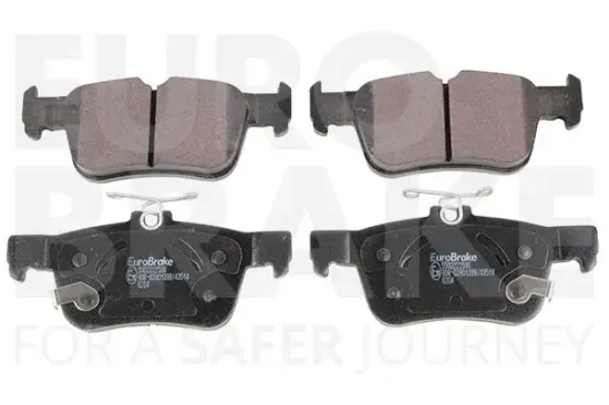 Bremsbelagsatz, Scheibenbremse Hinterachse EUROBRAKE 5502222596 Bild Bremsbelagsatz, Scheibenbremse Hinterachse EUROBRAKE 5502222596
