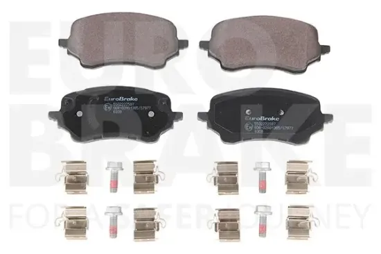 Bremsbelagsatz, Scheibenbremse Vorderachse EUROBRAKE 5502222597 Bild Bremsbelagsatz, Scheibenbremse Vorderachse EUROBRAKE 5502222597