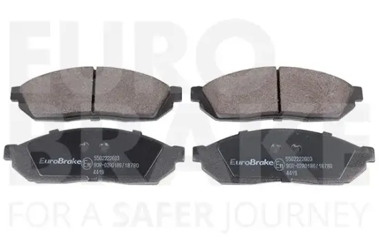 Bremsbelagsatz, Scheibenbremse Vorderachse EUROBRAKE 5502222603 Bild Bremsbelagsatz, Scheibenbremse Vorderachse EUROBRAKE 5502222603