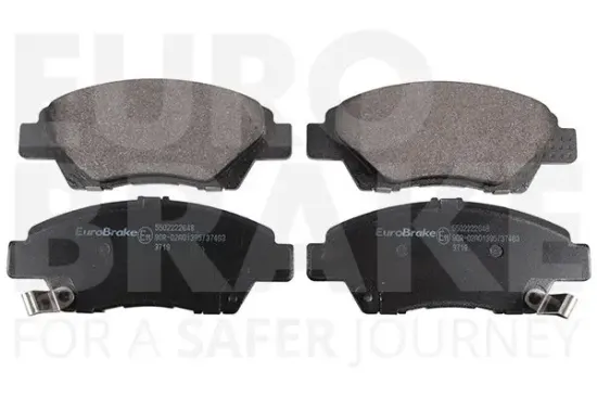 Bremsbelagsatz, Scheibenbremse Vorderachse EUROBRAKE 5502222648 Bild Bremsbelagsatz, Scheibenbremse Vorderachse EUROBRAKE 5502222648