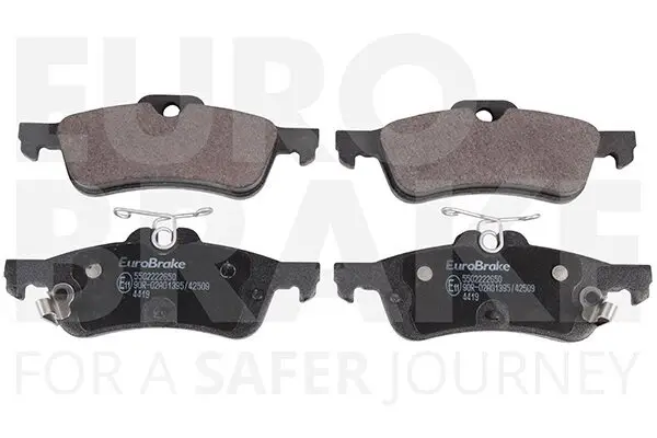 Bremsbelagsatz, Scheibenbremse Hinterachse EUROBRAKE 5502222650
