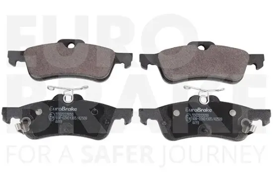 Bremsbelagsatz, Scheibenbremse Hinterachse EUROBRAKE 5502222650 Bild Bremsbelagsatz, Scheibenbremse Hinterachse EUROBRAKE 5502222650