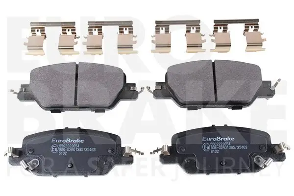 Bremsbelagsatz, Scheibenbremse Hinterachse EUROBRAKE 5502222654