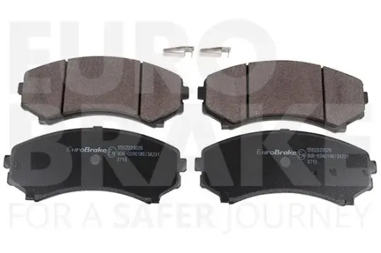 Bremsbelagsatz, Scheibenbremse EUROBRAKE 5502223026 Bild Bremsbelagsatz, Scheibenbremse EUROBRAKE 5502223026