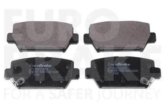 Bremsbelagsatz, Scheibenbremse Vorderachse EUROBRAKE 5502223618 Bild Bremsbelagsatz, Scheibenbremse Vorderachse EUROBRAKE 5502223618