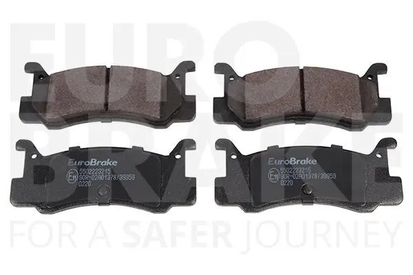 Bremsbelagsatz, Scheibenbremse Hinterachse EUROBRAKE 5502223215