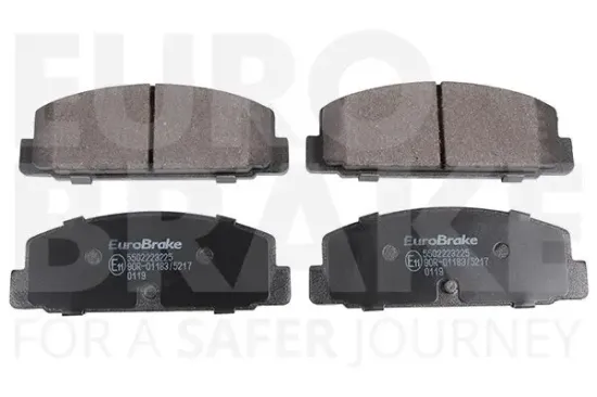 Bremsbelagsatz, Scheibenbremse Hinterachse EUROBRAKE 5502223225 Bild Bremsbelagsatz, Scheibenbremse Hinterachse EUROBRAKE 5502223225