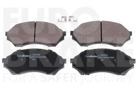 Bremsbelagsatz, Scheibenbremse Vorderachse EUROBRAKE 5502223239 Bild Bremsbelagsatz, Scheibenbremse Vorderachse EUROBRAKE 5502223239