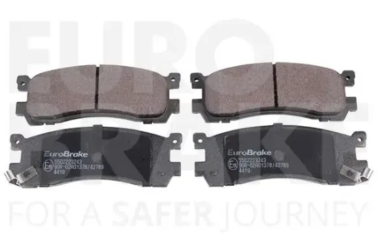 Bremsbelagsatz, Scheibenbremse Hinterachse EUROBRAKE 5502223243 Bild Bremsbelagsatz, Scheibenbremse Hinterachse EUROBRAKE 5502223243