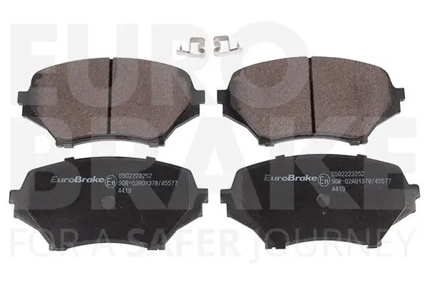 Bremsbelagsatz, Scheibenbremse EUROBRAKE 5502223252 Bild Bremsbelagsatz, Scheibenbremse EUROBRAKE 5502223252