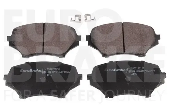 Bremsbelagsatz, Scheibenbremse Vorderachse EUROBRAKE 5502223252 Bild Bremsbelagsatz, Scheibenbremse Vorderachse EUROBRAKE 5502223252