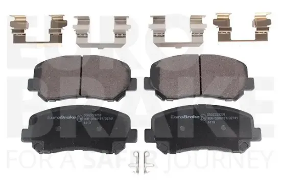 Bremsbelagsatz, Scheibenbremse Vorderachse EUROBRAKE 5502223258 Bild Bremsbelagsatz, Scheibenbremse Vorderachse EUROBRAKE 5502223258