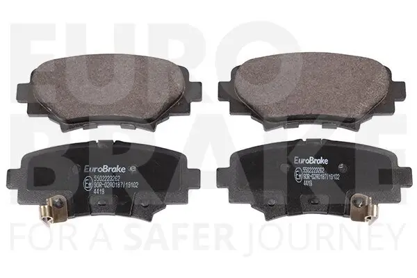 Bremsbelagsatz, Scheibenbremse Hinterachse EUROBRAKE 5502223262