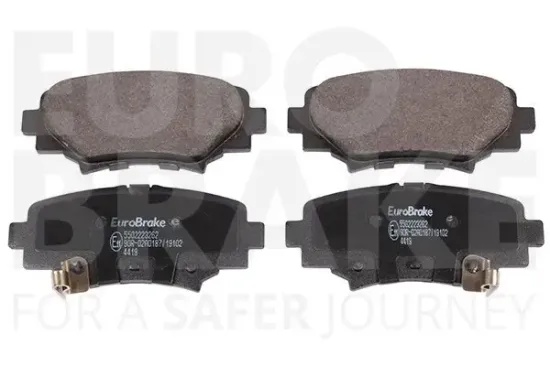 Bremsbelagsatz, Scheibenbremse Hinterachse EUROBRAKE 5502223262 Bild Bremsbelagsatz, Scheibenbremse Hinterachse EUROBRAKE 5502223262