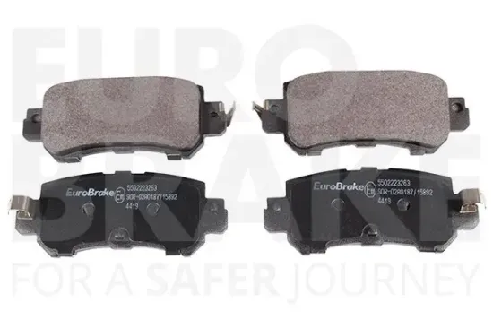 Bremsbelagsatz, Scheibenbremse Hinterachse EUROBRAKE 5502223263 Bild Bremsbelagsatz, Scheibenbremse Hinterachse EUROBRAKE 5502223263