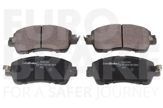Bremsbelagsatz, Scheibenbremse Vorderachse EUROBRAKE 5502223264 Bild Bremsbelagsatz, Scheibenbremse Vorderachse EUROBRAKE 5502223264