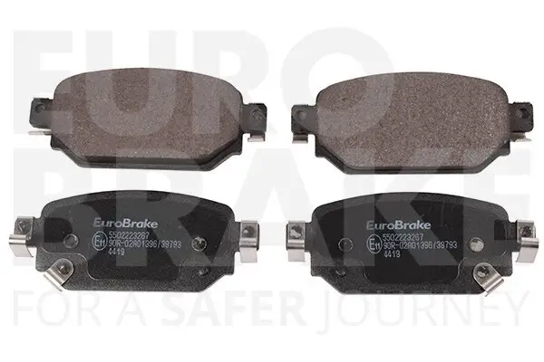 Bremsbelagsatz, Scheibenbremse Hinterachse EUROBRAKE 5502223267