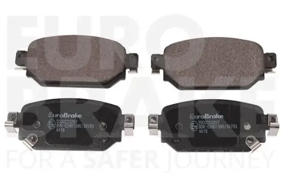 Bremsbelagsatz, Scheibenbremse Hinterachse EUROBRAKE 5502223267 Bild Bremsbelagsatz, Scheibenbremse Hinterachse EUROBRAKE 5502223267