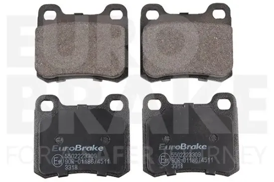 Bremsbelagsatz, Scheibenbremse Hinterachse EUROBRAKE 5502223309 Bild Bremsbelagsatz, Scheibenbremse Hinterachse EUROBRAKE 5502223309