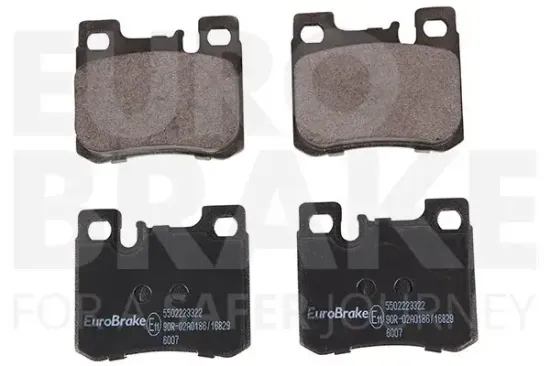 Bremsbelagsatz, Scheibenbremse Hinterachse EUROBRAKE 5502223322 Bild Bremsbelagsatz, Scheibenbremse Hinterachse EUROBRAKE 5502223322