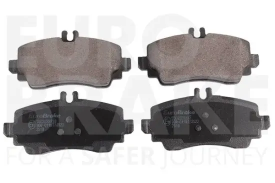 Bremsbelagsatz, Scheibenbremse Vorderachse EUROBRAKE 5502223333 Bild Bremsbelagsatz, Scheibenbremse Vorderachse EUROBRAKE 5502223333