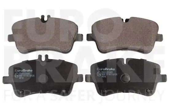 Bremsbelagsatz, Scheibenbremse Vorderachse EUROBRAKE 5502223345 Bild Bremsbelagsatz, Scheibenbremse Vorderachse EUROBRAKE 5502223345