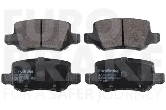 Bremsbelagsatz, Scheibenbremse Hinterachse EUROBRAKE 5502223348 Bild Bremsbelagsatz, Scheibenbremse Hinterachse EUROBRAKE 5502223348