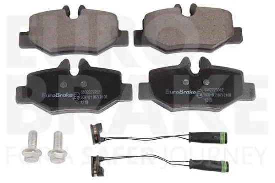 Bremsbelagsatz, Scheibenbremse Hinterachse EUROBRAKE 5502223352 Bild Bremsbelagsatz, Scheibenbremse Hinterachse EUROBRAKE 5502223352