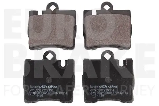 Bremsbelagsatz, Scheibenbremse Hinterachse EUROBRAKE 5502223354 Bild Bremsbelagsatz, Scheibenbremse Hinterachse EUROBRAKE 5502223354