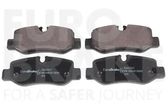 Bremsbelagsatz, Scheibenbremse Hinterachse EUROBRAKE 5502223377 Bild Bremsbelagsatz, Scheibenbremse Hinterachse EUROBRAKE 5502223377