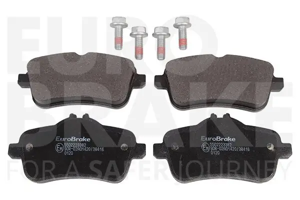 Bremsbelagsatz, Scheibenbremse Hinterachse EUROBRAKE 5502223382