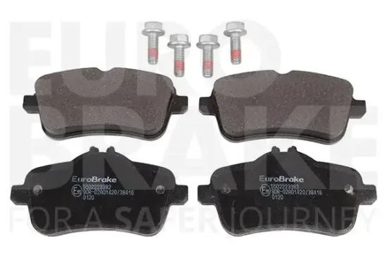 Bremsbelagsatz, Scheibenbremse Hinterachse EUROBRAKE 5502223382 Bild Bremsbelagsatz, Scheibenbremse Hinterachse EUROBRAKE 5502223382